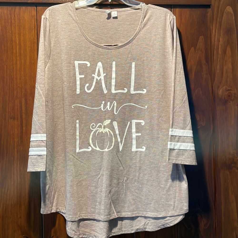 3/4 sleeve fall shirt